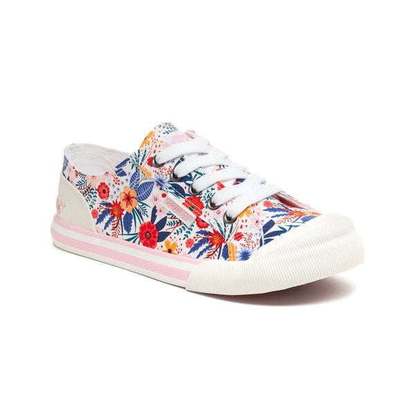 ROCKET DOG Jazzin Malden - Womens/Ladies Lace Up Canvas Pump Trainer Floral