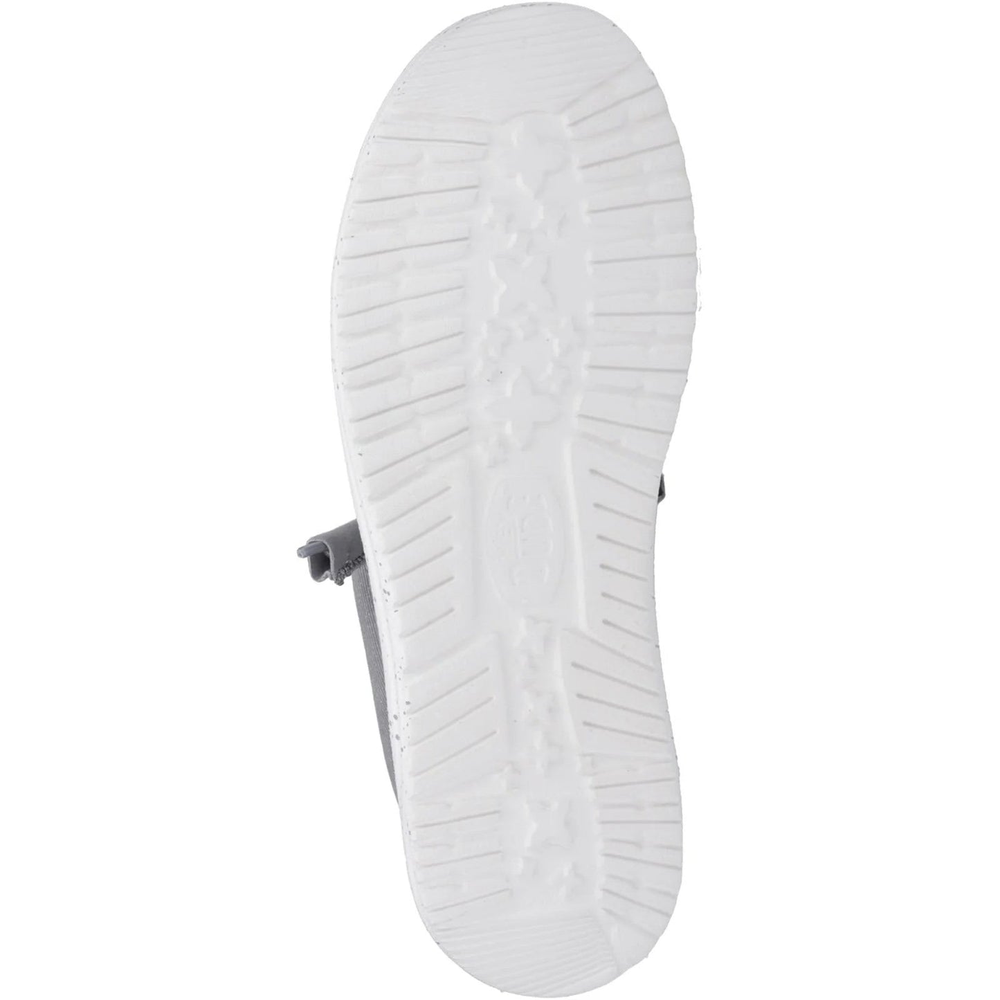 HEY DUDE Wally Canvas - Mens Lightweight Slip On Casual Shoe Light Grey