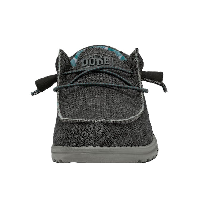 HEY DUDE Wally Sox - Mens Lightweight Slip On Casual Shoe Charcoal