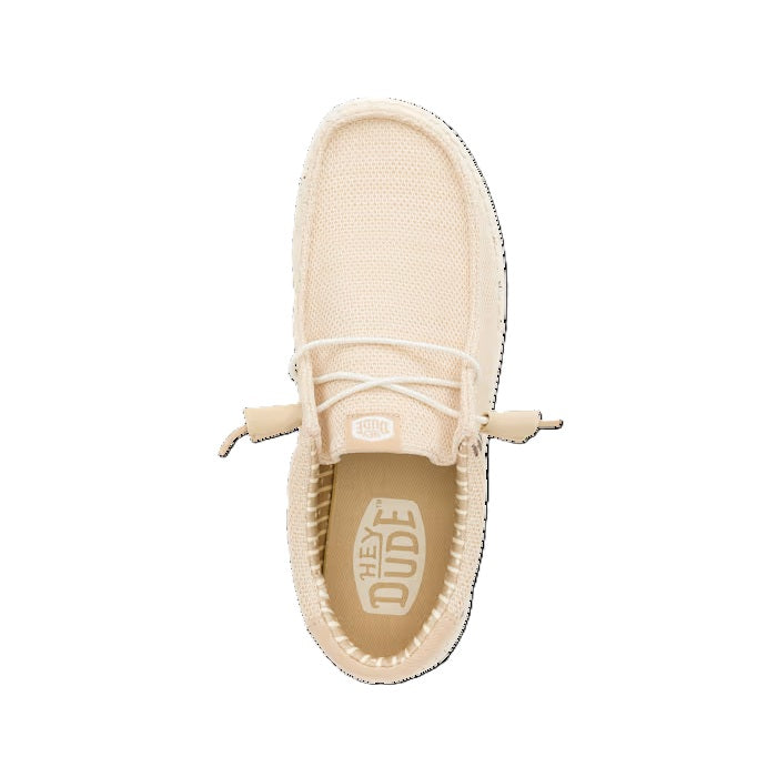 HEY DUDE Wally Sox - Mens Lightweight Slip On Casual Shoe Irish Cream