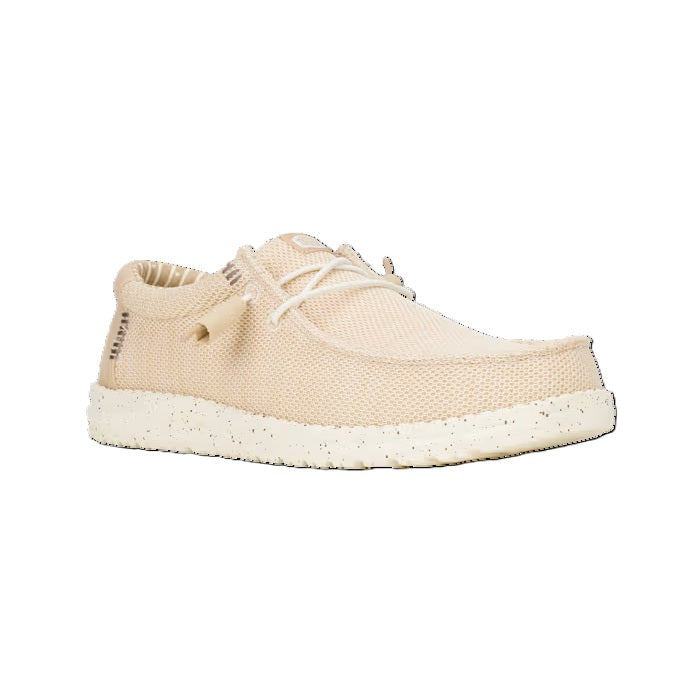 HEY DUDE Wally Sox - Mens Lightweight Slip On Casual Shoe Irish Cream