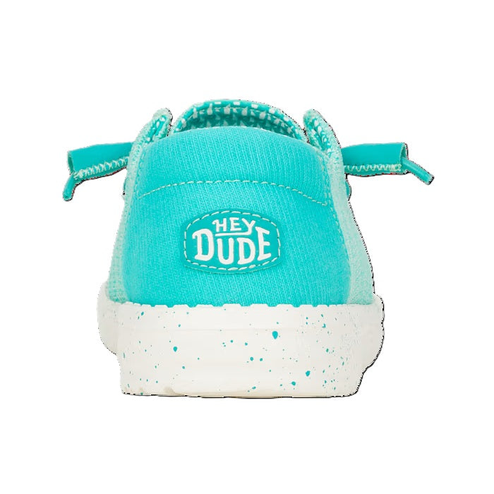 HEY DUDE Wendy Sox - Womens/Ladies Lightweight Slip On Casual Shoe Ceramic Blue