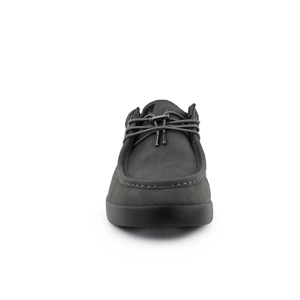KICKBACK Haven Leather - Mens Lightweight Water Resistant Loafer Shoe Grey