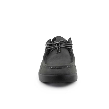 KICKBACK Haven Leather - Mens Lightweight Water Resistant Loafer Shoe Grey