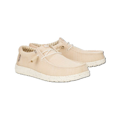 HEY DUDE Wally Sox - Mens Lightweight Slip On Casual Shoe Irish Cream