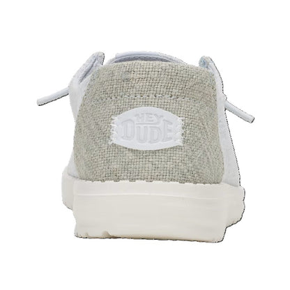 HEY DUDE Wendy Eyelet - Womens/Ladies Lightweight Slip On Casual Shoe Light Blue
