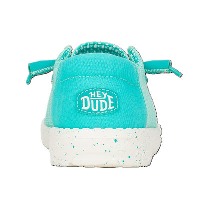 HEY DUDE Wendy Sox - Womens/Ladies Lightweight Slip On Casual Shoe Ceramic Blue