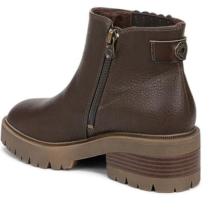 BLOWFISH MALIBU Joy - Womens/Ladies Vegan Zip Up Booties Chelsea Boot Dark Brown