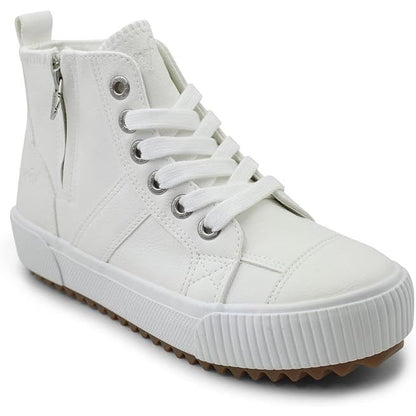 BLOWFISH MALIBU Rev - Womens/Ladies High Top Lace & Zip Up Trainer Off White