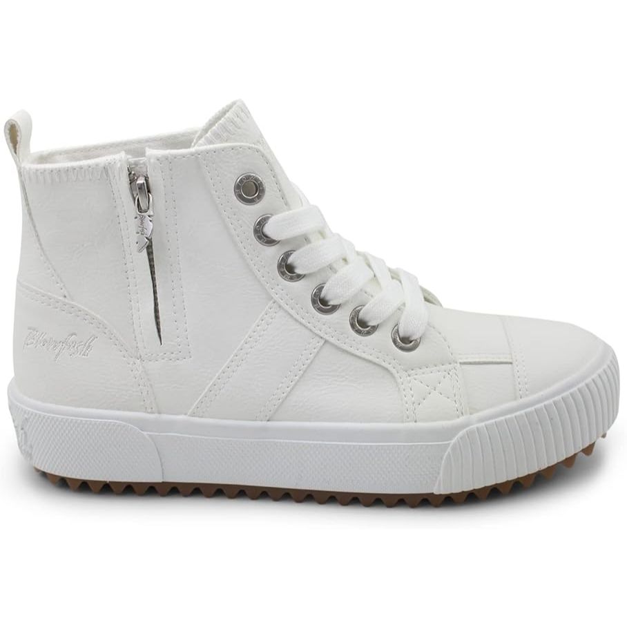 BLOWFISH MALIBU Rev - Womens/Ladies High Top Lace & Zip Up Trainer Off White