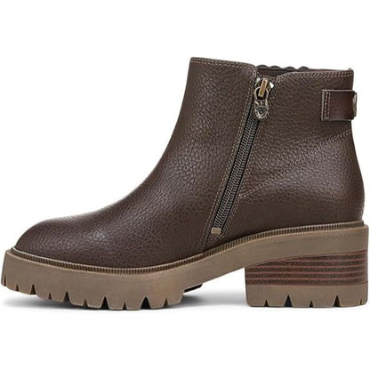 BLOWFISH MALIBU Joy - Womens/Ladies Vegan Zip Up Booties Chelsea Boot Dark Brown